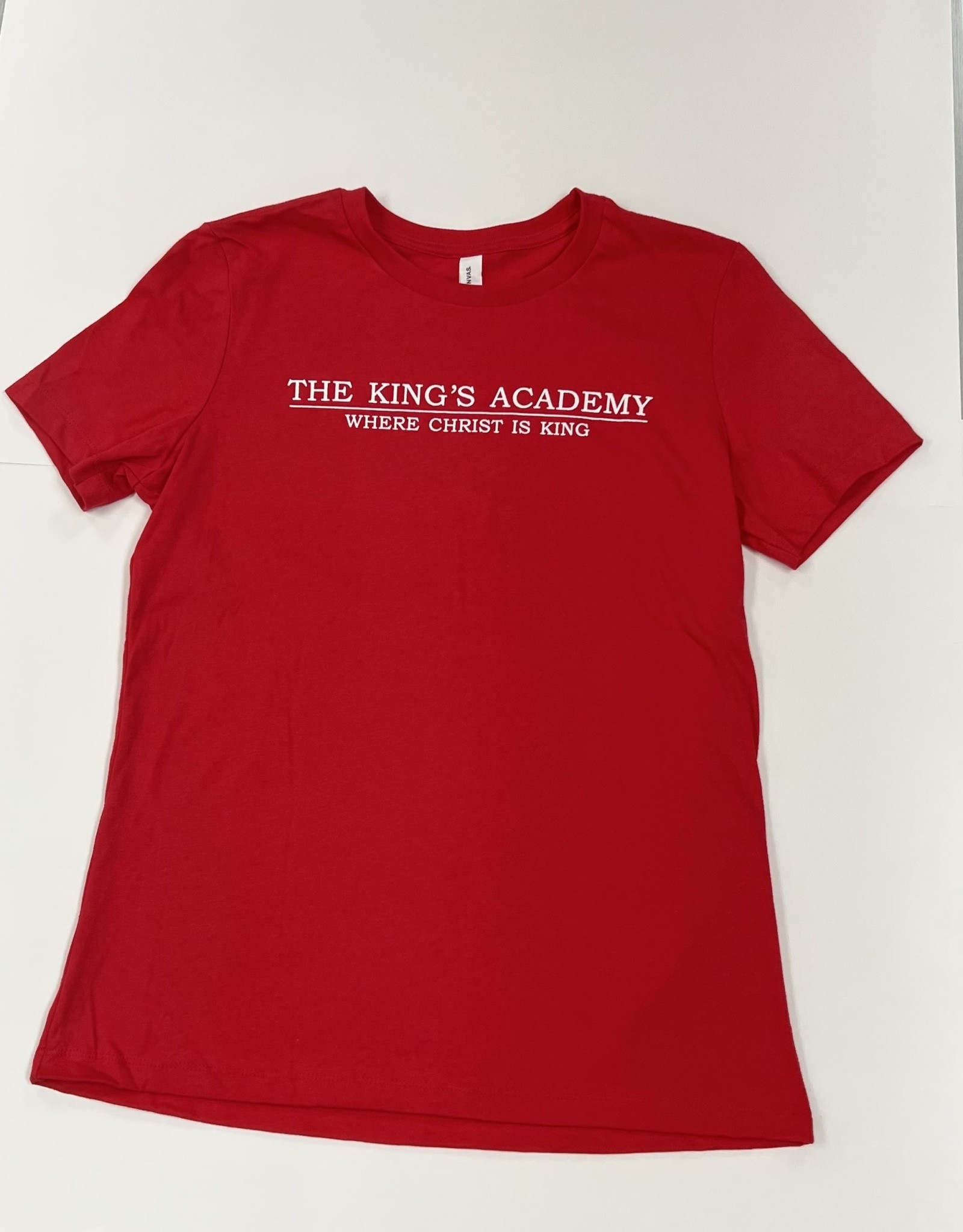 Bella + Canvas Pyra 2022- The King's Academy Tee - Red