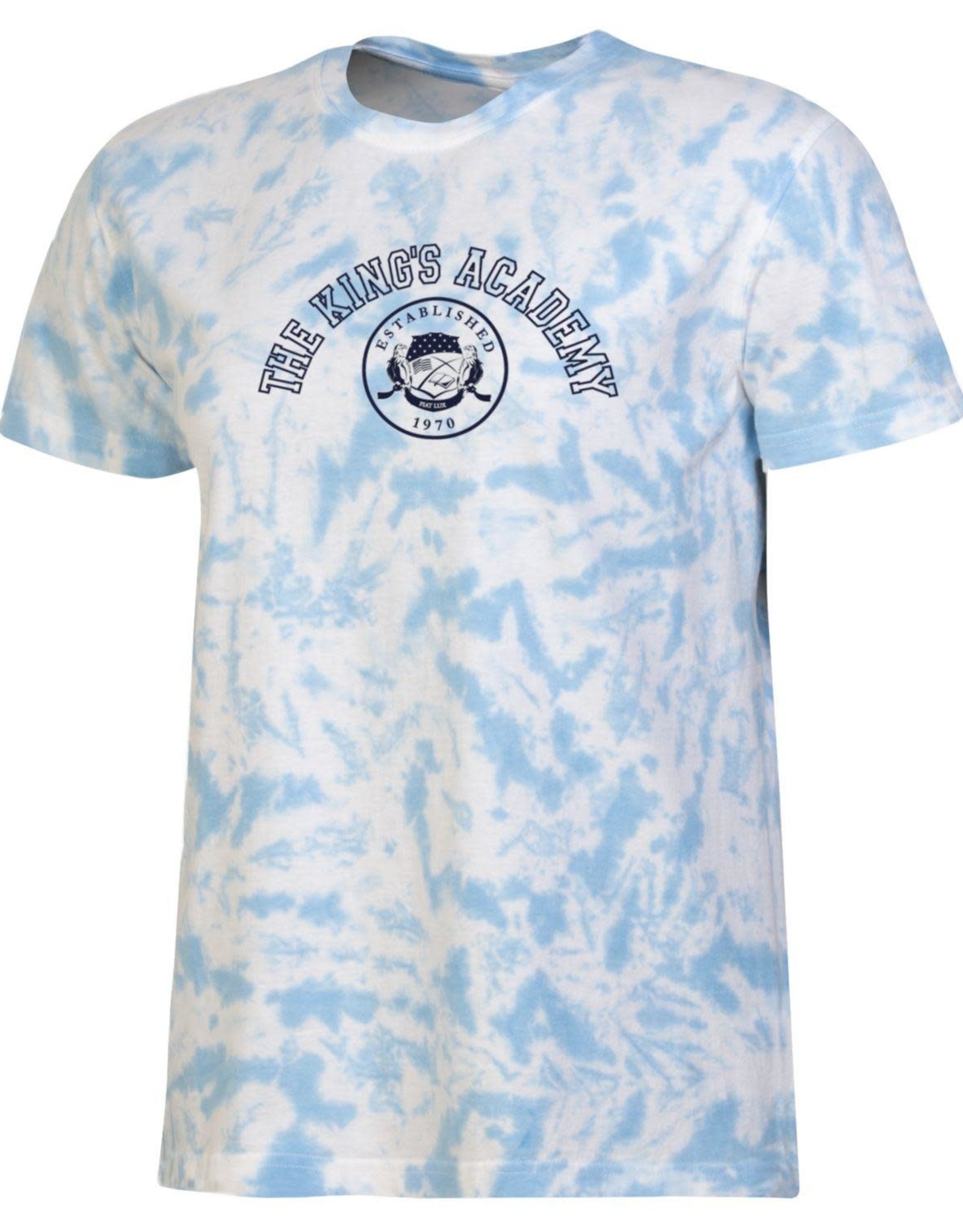 Gear for Sports Gear 2022 - Big Cotton Tie-Dye - The King's Academy Over Crest - Light Blue