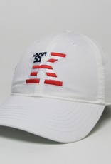 Legacy Legacy White Hat With American Flag K - Eza - Relaxed Twill