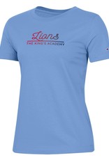 Champion Champion 2022 - Women's University II SS Tee / Script Lions Over Line / Light Blue