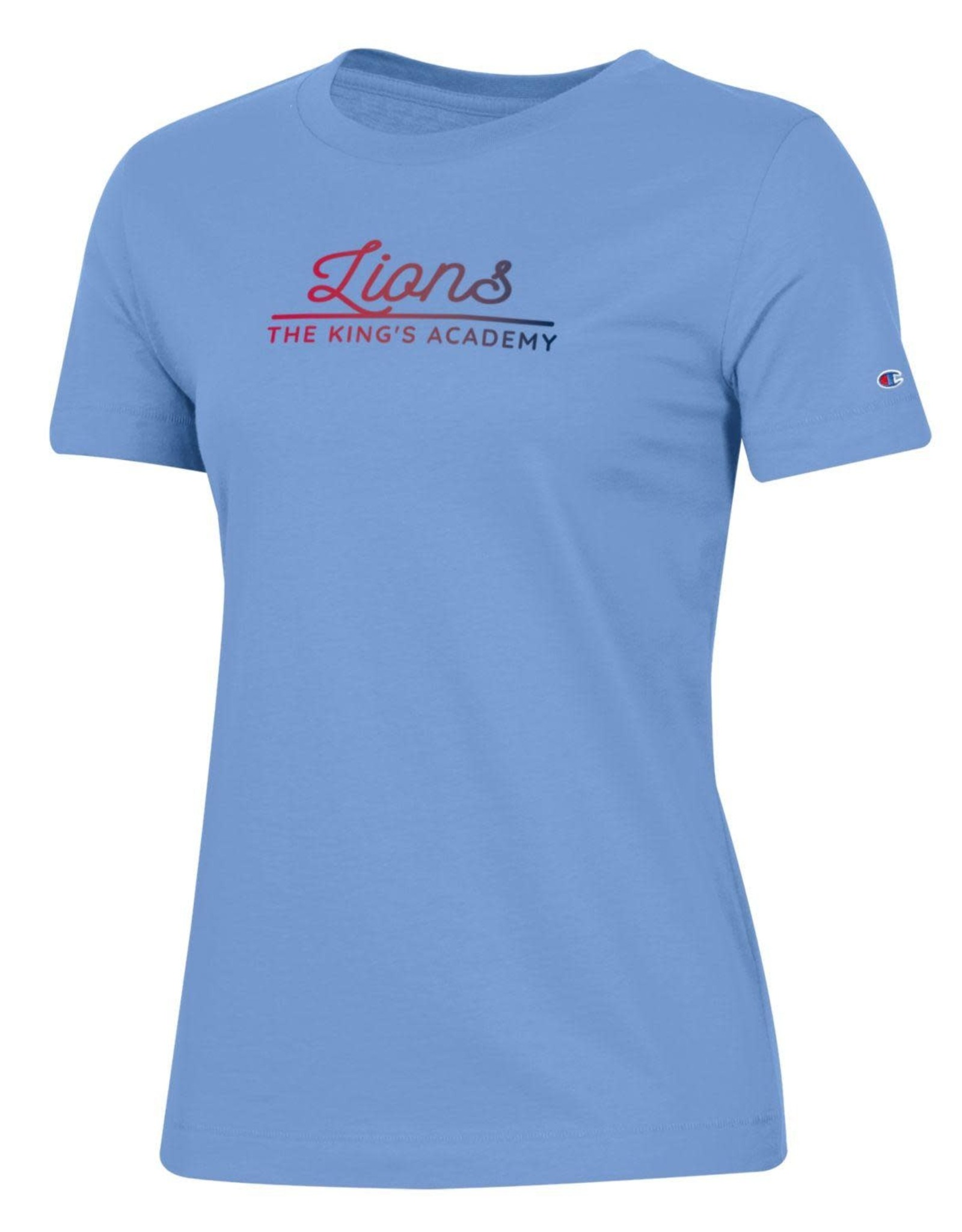 Champion Champion 2022 - Women's University II SS Tee / Script Lions Over Line / Light Blue