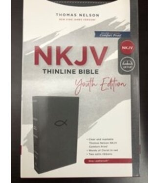 HarperCollins Christian Publishing NKJV Youth Edition Grey Fish Sign