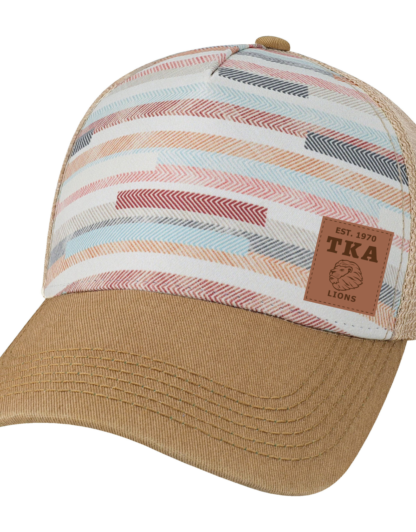 Legacy 2023 Legacy Hat - Fabric Stripes Trucker/Light Brown