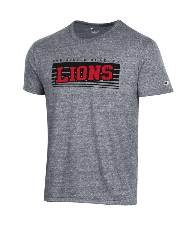 Champion 2023 Champion - Tri Blend Tee / Lions on Bars - Gunsmoke Heather