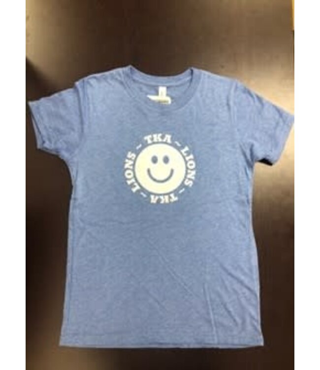 SAS Bling 2023 Bling - Smile Face Blue Triblend Tee