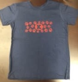 SAS Bling 2023 Bling - Paw Print Navy Tee