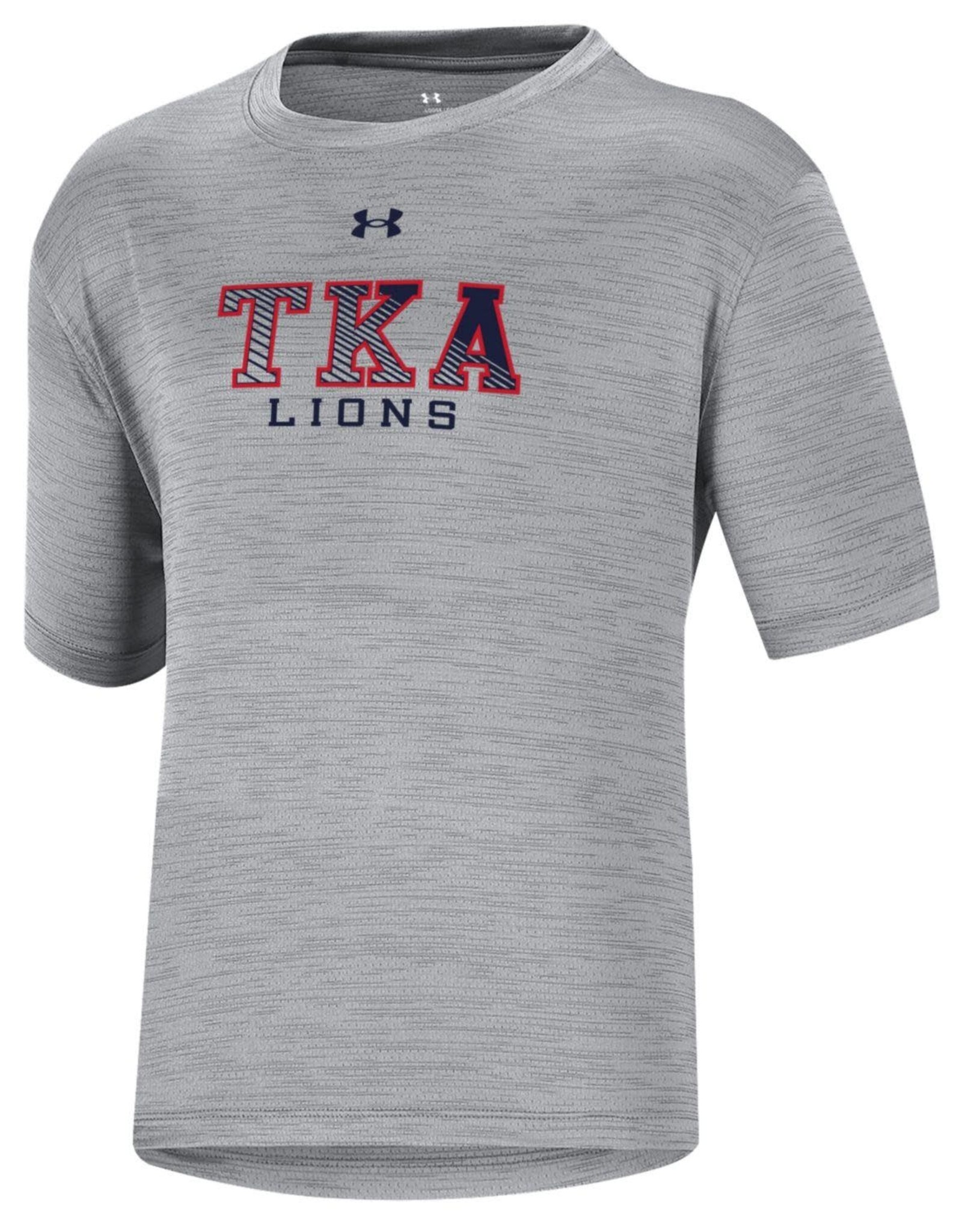 Under Armour 2023 Under Armour Youth Vent Tee / Mod Grey Twist - Stripe TKA over Lions