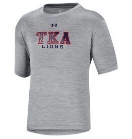 Under Armour 2023 Under Armour Youth Vent Tee / Mod Grey Twist - Stripe TKA over Lions