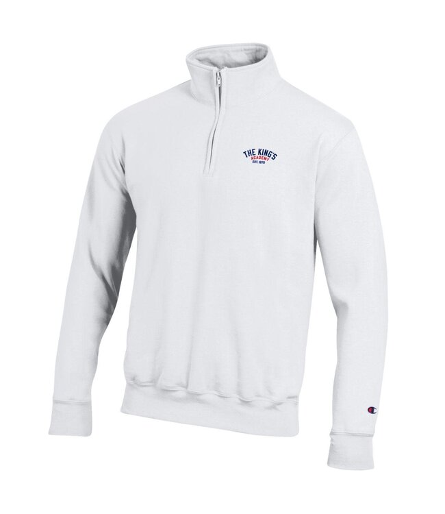 Champion 2023 Champion - Powerblend 1/4 Zip w/o pockets / The King's Arched - White