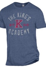 Alternative 2023 Alternative Apparel - Keeper Vintage Navy Tee - Arch The King's over K Academy