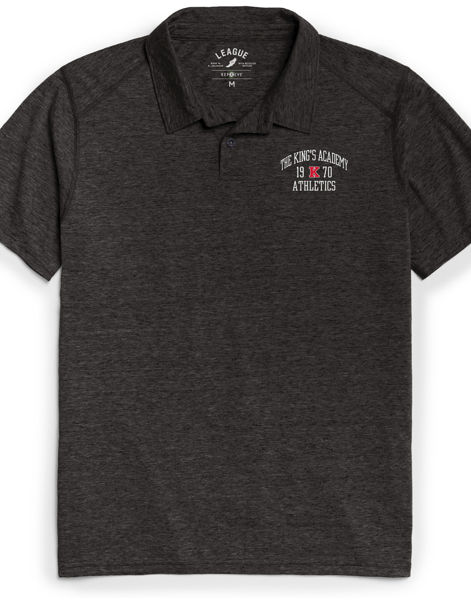 League 2023 League Collar Shirt Black - The King's A. Athletics