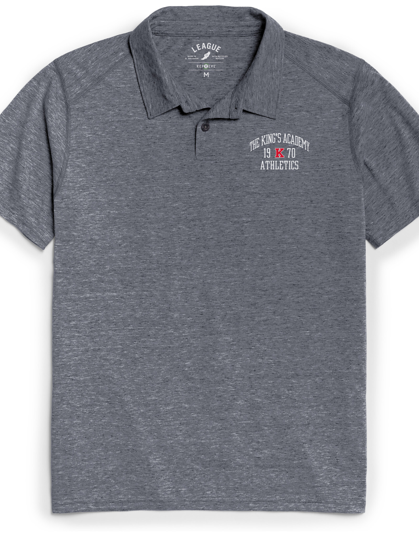 League 2023 League Collar Shirt Fall Navy - The King's A. Athletics