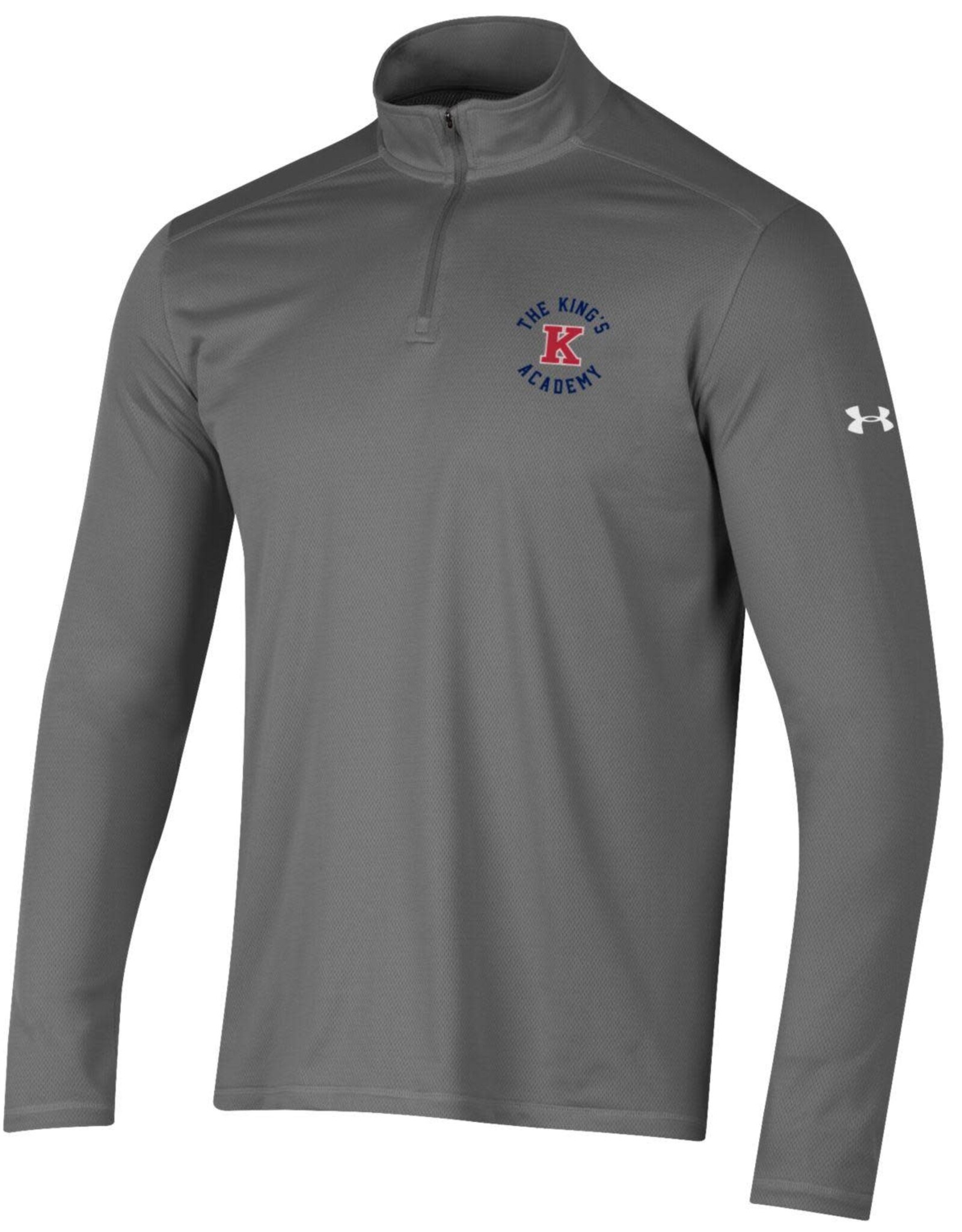 Under Armour 2023 UA - Men's Tech 1/4 Zip Grey / The King's Academy Arched Around K Logo