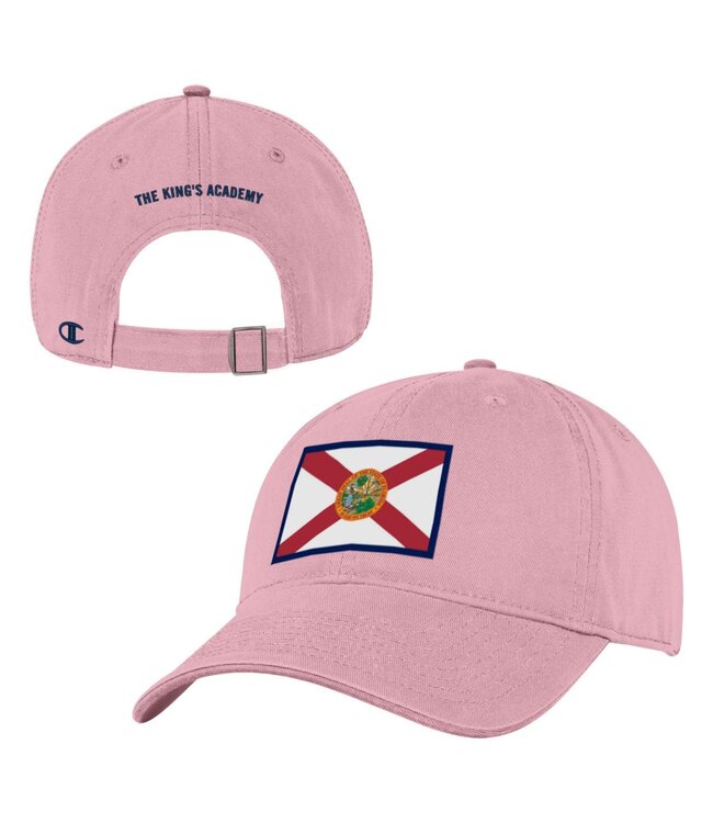 Champion 2023 Champion - OS Hat / Florida Flag - Hush Pink / Relaxed Twill Cap
