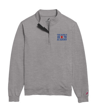 Legacy 2023 League - ADM 150 white/red pledge - All Day 1/4 Zip Grey