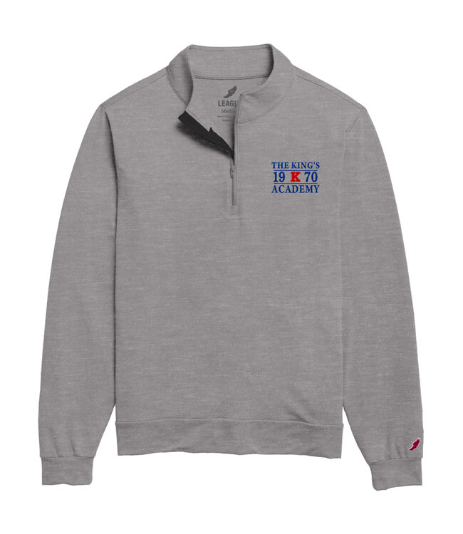 Legacy 2023 League - ADM 150 white/red pledge - All Day 1/4 Zip Grey