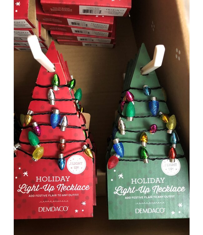Demdaco Holiday Light-Up Necklace