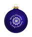MCM Brands D_315 Snowflake 3 1/4" Traditional Glass Ornament / Royal Blue