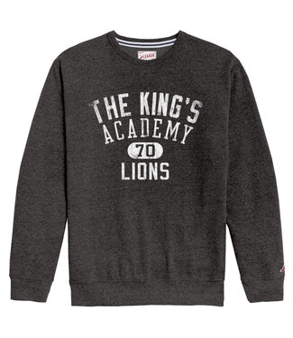 League 2024 League - Crewneck Heather Onyx ML465 w/THE KING'S ACADEMY