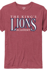 League 2024 LEAGUE-Heather Vintage Light Maroon L900 w/The King's Academy