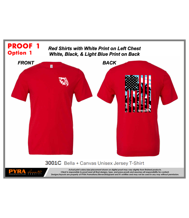 Bella + Canvas 2024 Bella + Canvas-USA Palms Flag