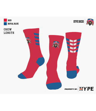 Hype Socks 2024 Hype Socks - Red w/o Lions