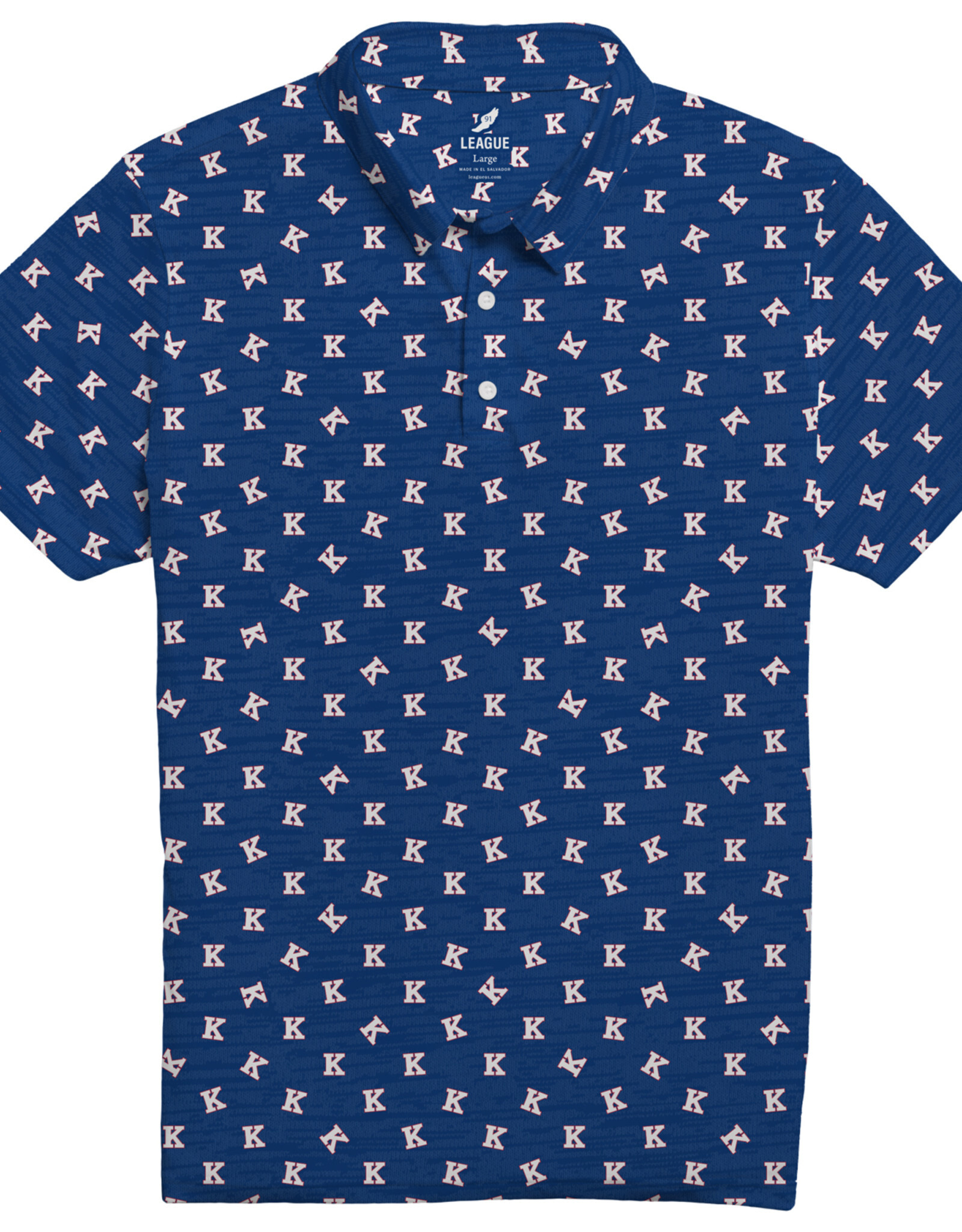 League 2024 League - SUB100 Navy Polo with K Logo