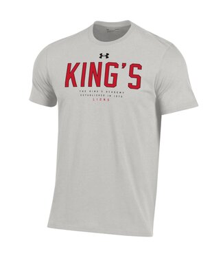Under Armour 2024 Under Armour - SS Cotton Tee - KING'S in Red/ Grey