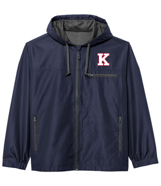 Ouray Sportswear 2024 Ouray Windbreaker Jacket K Logo Navy