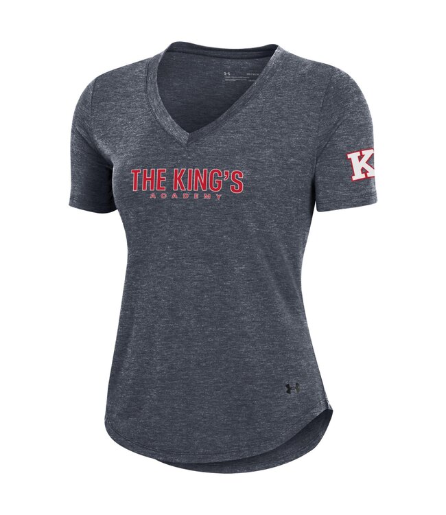 Under Armour 2024 Under Armour-Womens Breezy V neck - Black Heather