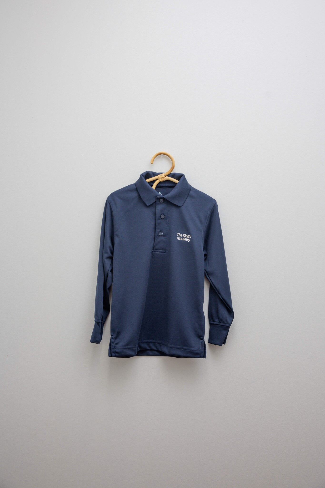 Long Sleeve Dry Fit Polo The King's Academy School Store