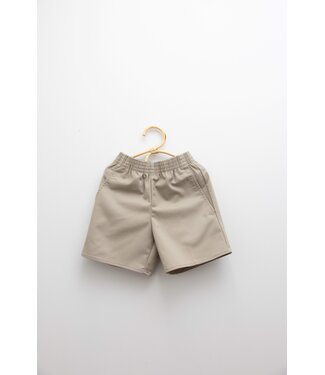 School Apparel Unisex Khaki Shorts Elastic