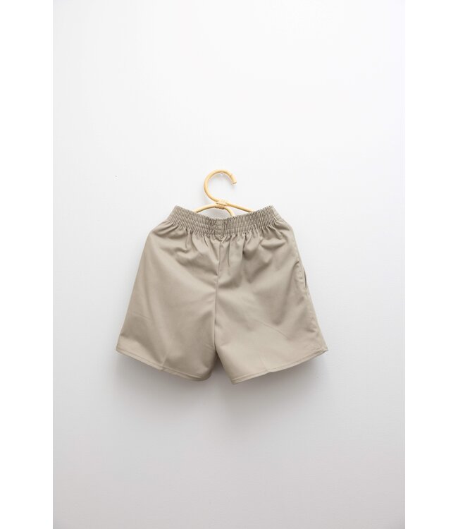 School Apparel Unisex Khaki Shorts Elastic