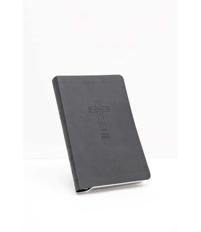 HarperCollins Christian Publishing NKJV Thinline Bible - Charcoal Grey