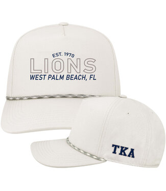 Legacy 2025 Legacy Hat - White/Grey White Rope Caddy W/ Lions In Navy & Grey