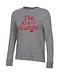 Champion 2025 - Women's LS Tee /W Red & Metallic Silver Ink - Charcoal Grey
