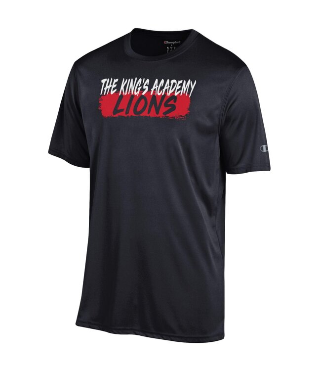 Champion 2025 - Champion Men's Athletic SS Tee /W Red & White Ink - Black