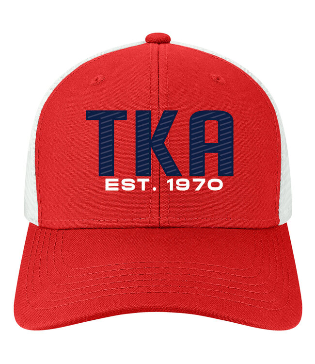 Legacy 2025 Legacy Hat - Scarlet / White Trucker MPS w/ TKA in Navy & White
