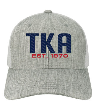 Legacy 2025 Legacy Hat - Melange Grey / White Trucker MPS  W/ TKA in Navy, Red 1970