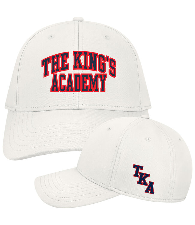 Legacy 2025 Legacy Hat - White Drive  W/ The King's Academy in Navy & Red