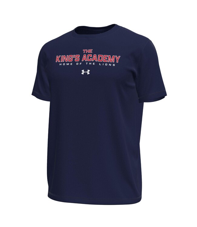 Under Armour 2025 UA - Men's SS Tech Stretch / The King's Academy, Home of the Lions - Midnight Navy