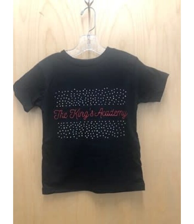 Bella + Canvas 2025 Sas Bling - SS Black Tee - The King's Academy - Youth