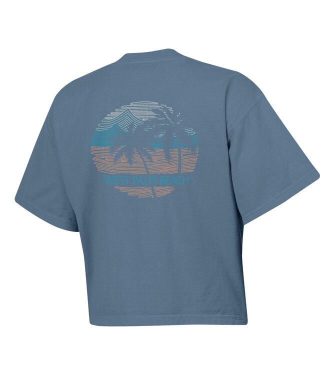 Comfort Wash 2025 Comfort Wash Boxy Tee Hanes Saltwater - Palm Trees