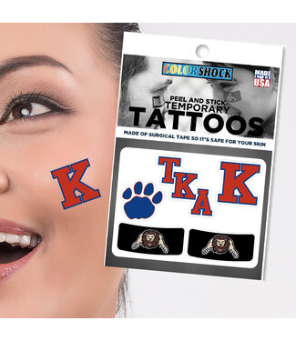 CDI Corp. Football Face Temporary Tattoos Pack with One pair of Eyeblack