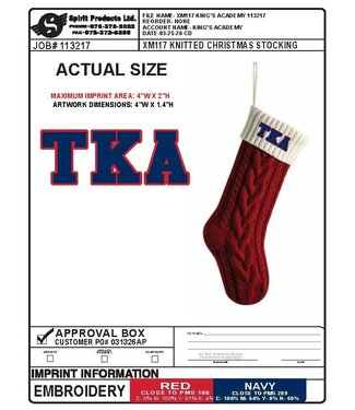 Spirit 2026 Spirit - Knitted Christmas Stocking - TKA