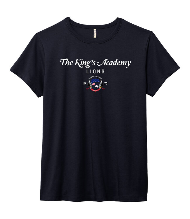 Ouray 2026 Ouray - Essentials Women's Crew Neck - The King's Academy Crest - Navy