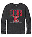 League 2026 League - Men's Varsity Slate LS  Crewneck Tee W/ The King's Academy - Grey