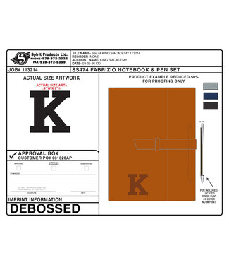 Spirit 2026 Spirit - Fabrizio Notebook / Pen Set with K