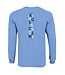 Champion 2026 Champion - Youth LS Tee with Lion Head and The King's Academy on Back - Light Blue