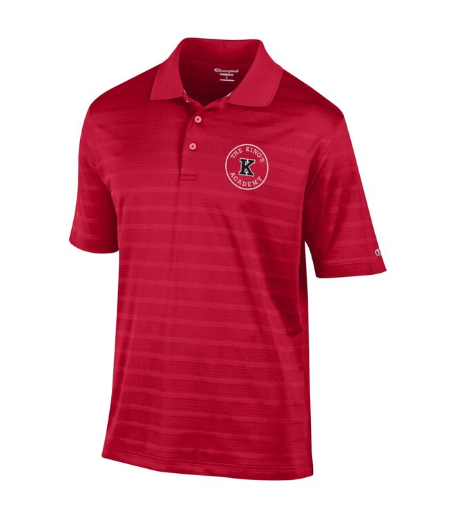 Champion 2026 Champion - Textured Solid Polo / The King's Academy K in Circle